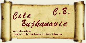 Ćile Bujkanović vizit kartica